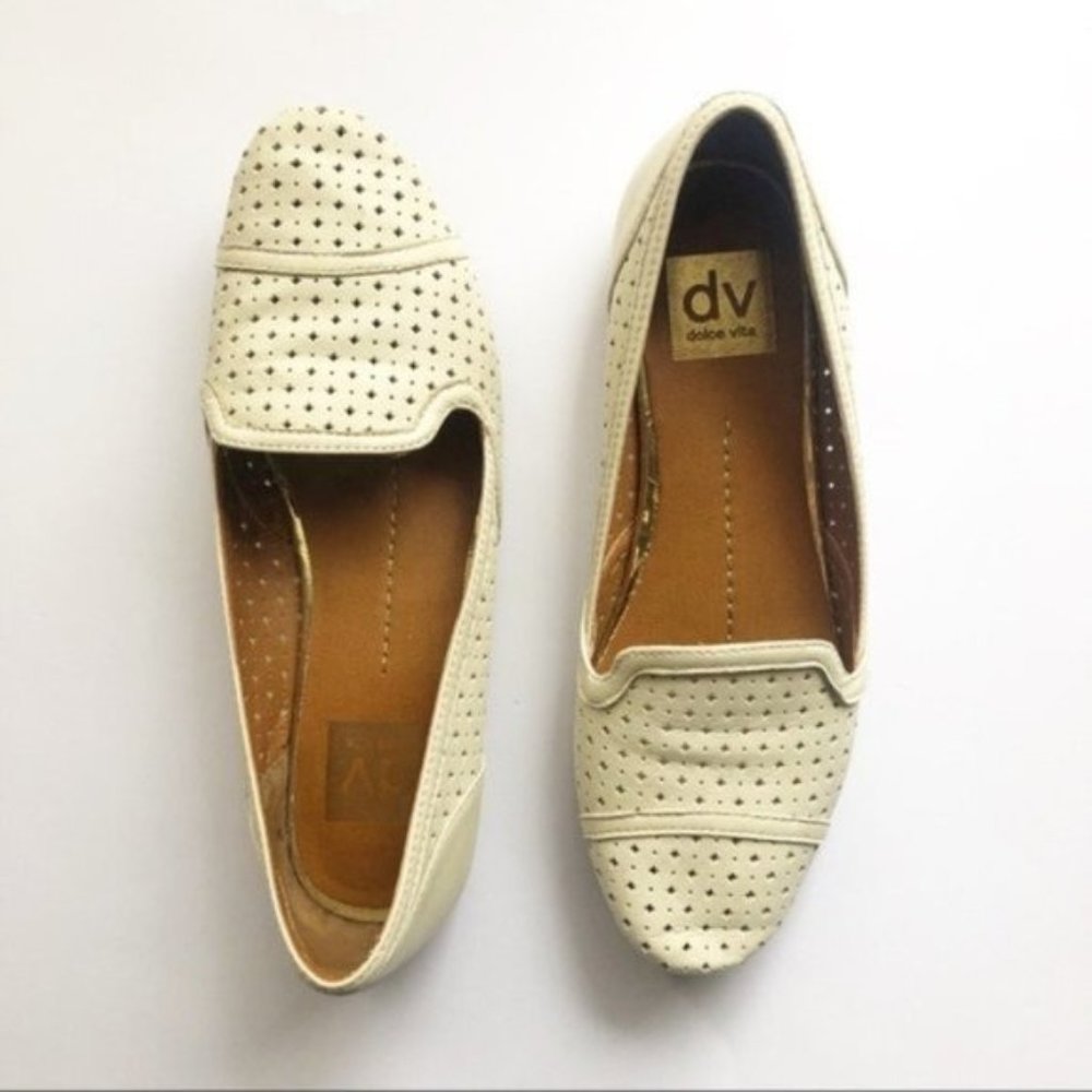 2/$25 🟣 Dolce Vita Cream Leather Loafers 7